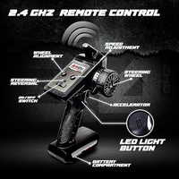Tygatec 1:16 All Terrain Supersonic Rc Car, 45 Kph High Speed Remote Control Car with 2.4 Ghz Control, Electric Vehicle Off-Road Truck, 4X4 Wheel Drive Trucks Rechargeable Batteries,Green