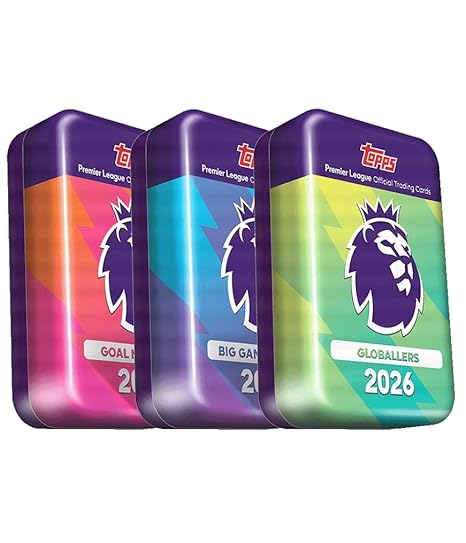 Topps Premier League 2026 - Debut Edition - Trading and Collectible Card Game (Mega Tin Bundle)